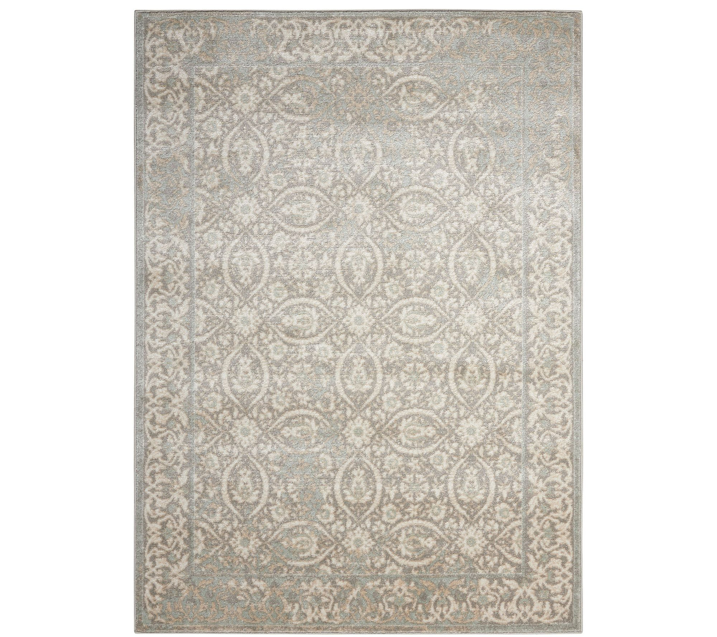 Nourison Euphoria Grey 6'7" x 9'6" Area Rug