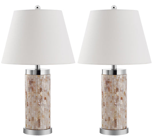 Safavieh Set of 2 Diana Shell Table Lamps
