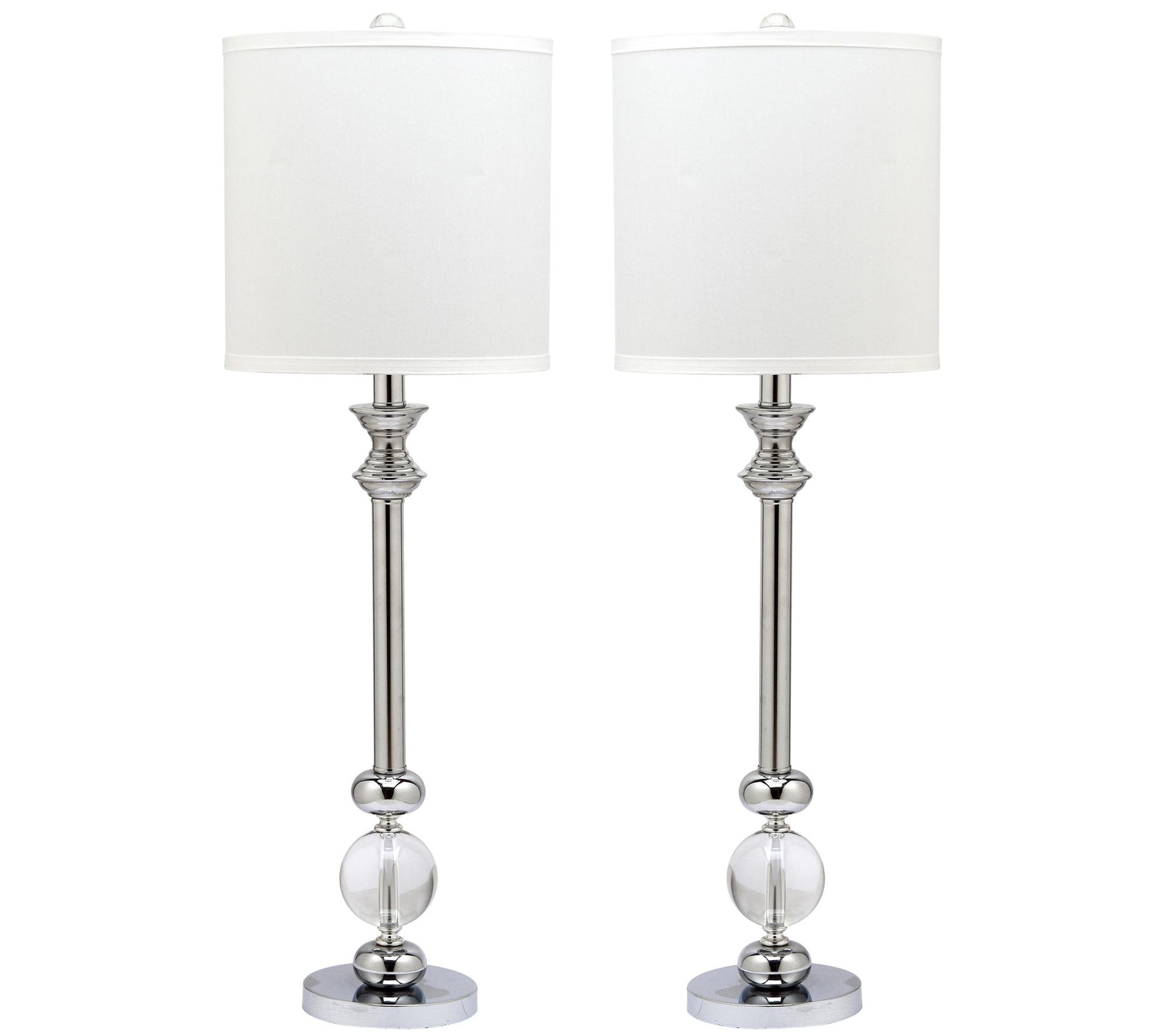 Safavieh Set of 2 Erica Crystal Candlestick Lamps