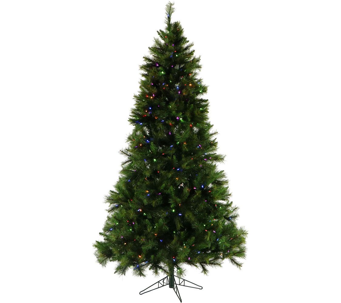 Fraser Hill Farm 6.5' Canyon Pine Multicolor Prelit Tree
