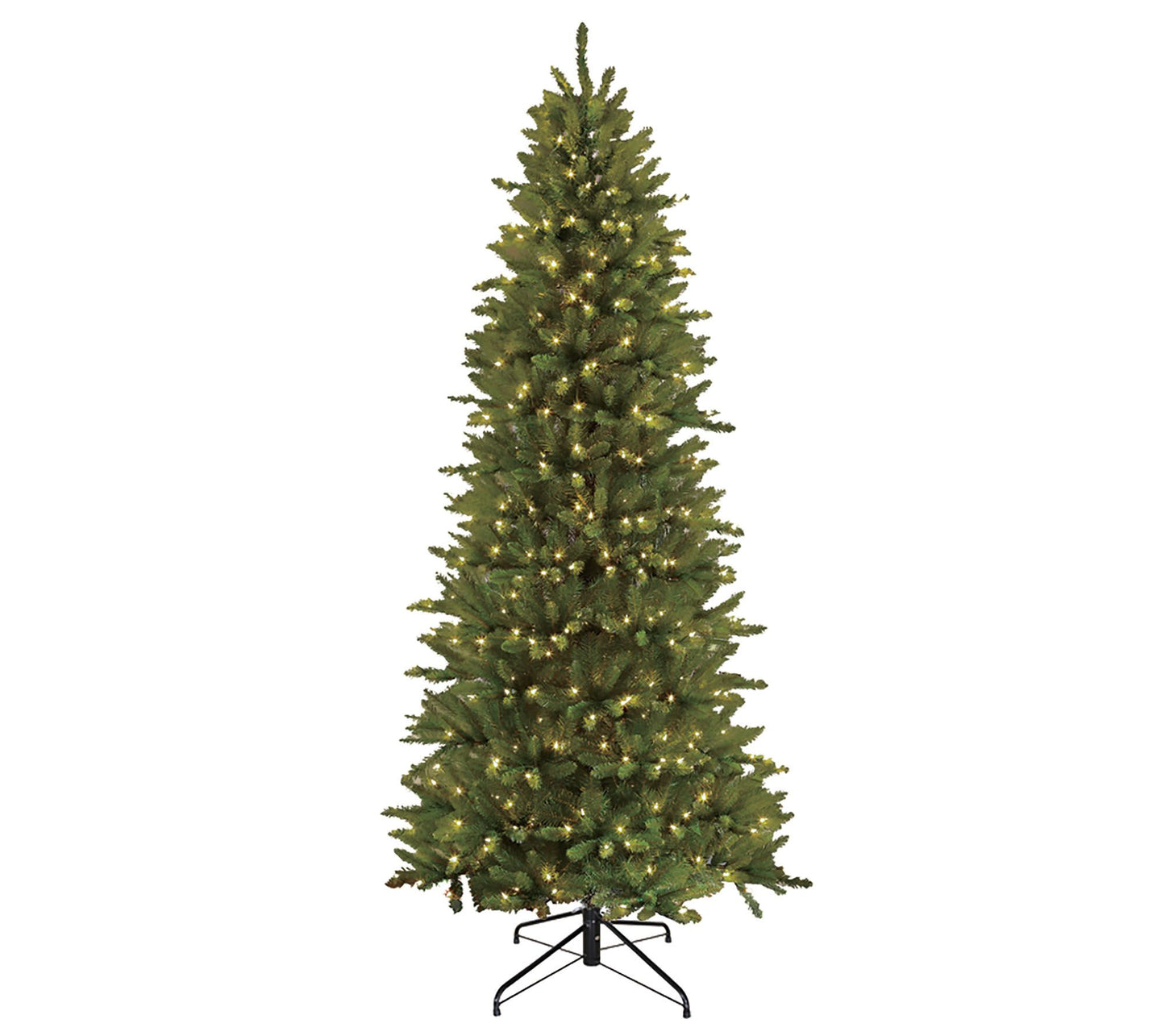 Puleo International 9' Pre-Lit Slim Franklin Fi r Tree
