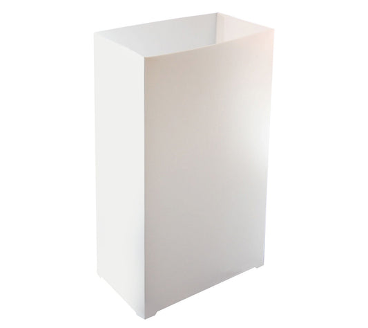 LumaBase 100 White Durable Plastic Luminaria Lanterns