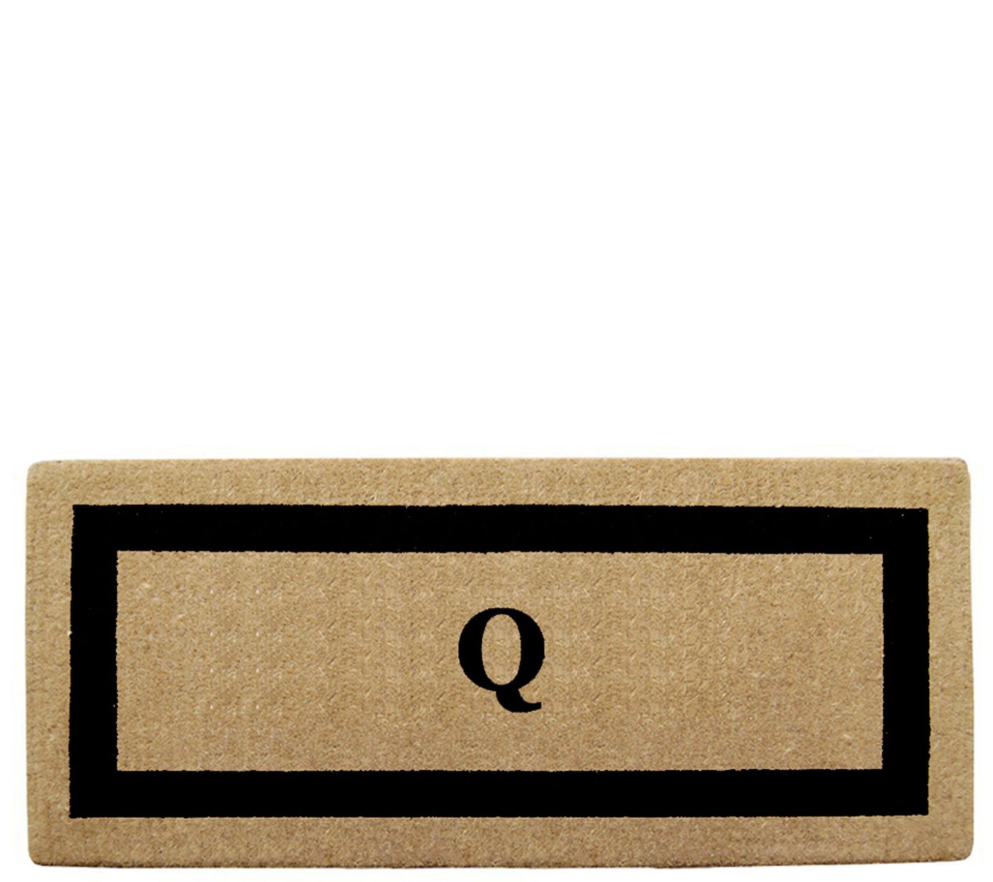 Nedia Home Monogrammed Heavy-Duty 24" x 57" Coir Doormat