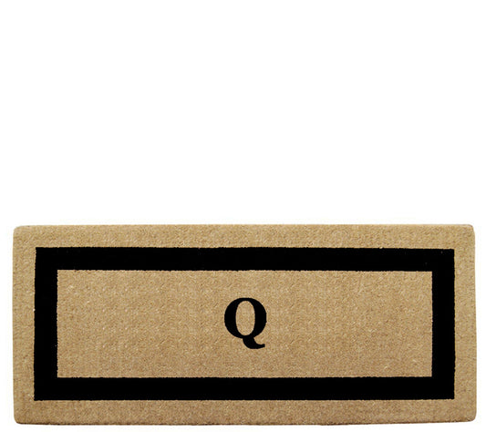 Nedia Home Monogrammed Heavy-Duty 24" x 57" Coir Doormat