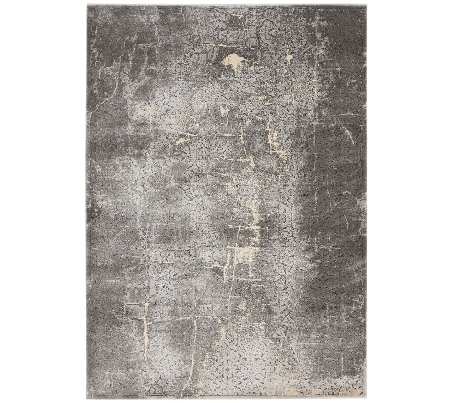 Kathy Ireland Heritage Charcoal 5'2" x 7'3" Area Rug
