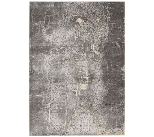 Kathy Ireland Heritage Charcoal 5'2" x 7'3" Area Rug