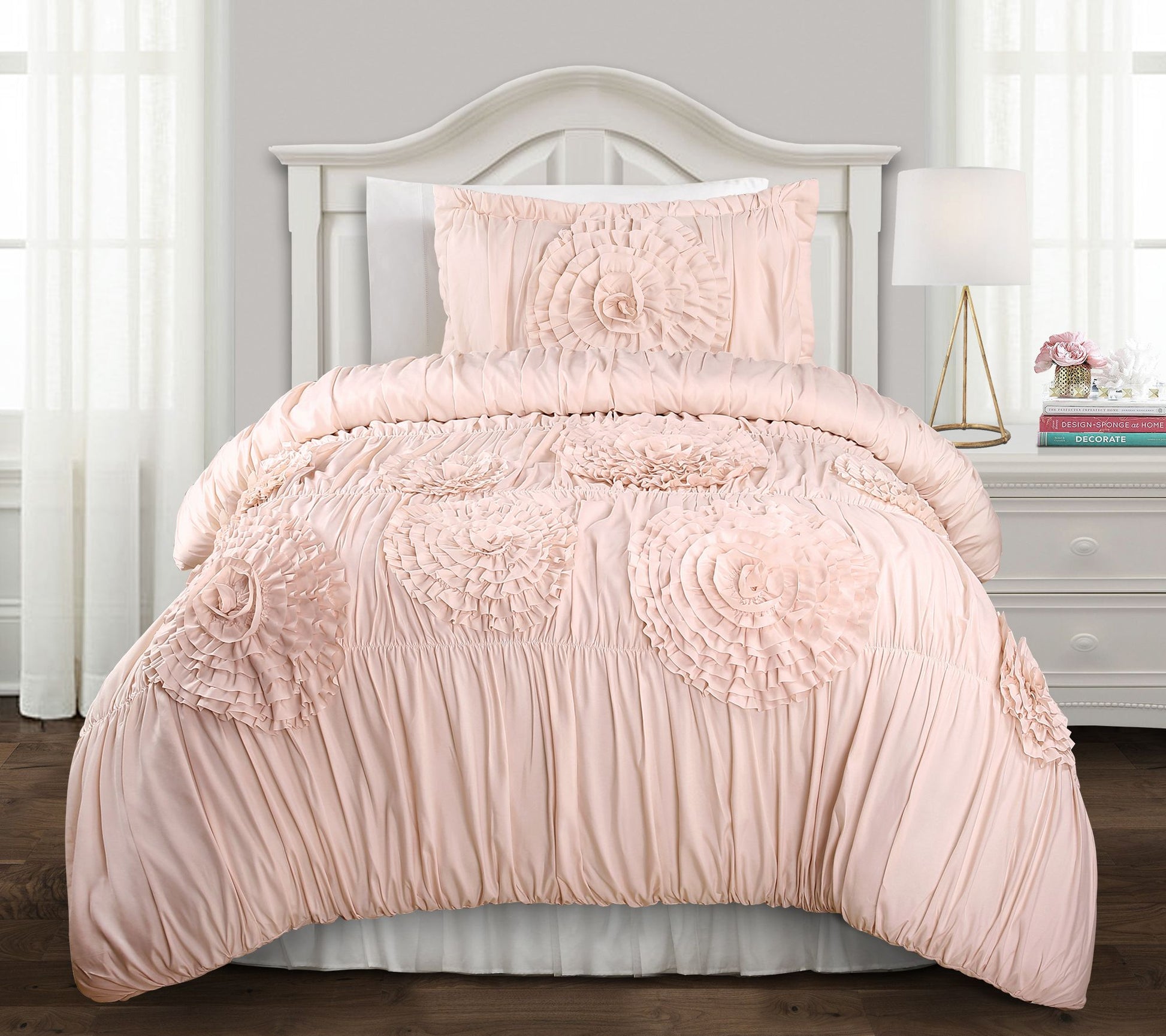 Serena 2-Piece Twin XL Comforter Set by Lush Decor