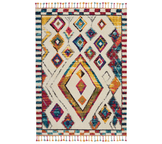 Nourison Moroccan Casbah Abstract Diamonds 3'11" x 6' Area Ru