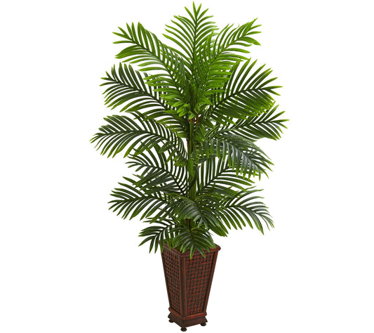 5' Kentia Palm Tree in Decorative Planter by Nearly Natural