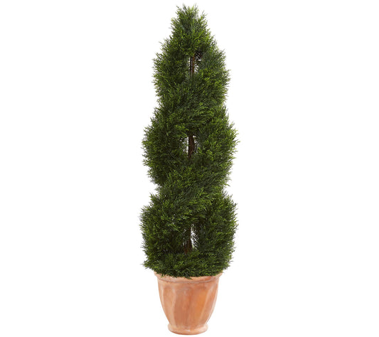 4.5' Double Pond Cypress Topiary by Nearly Natural