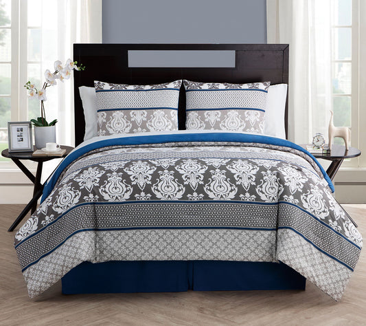 VCNY Beckham 8-Piece Bed in a Bag - Queen