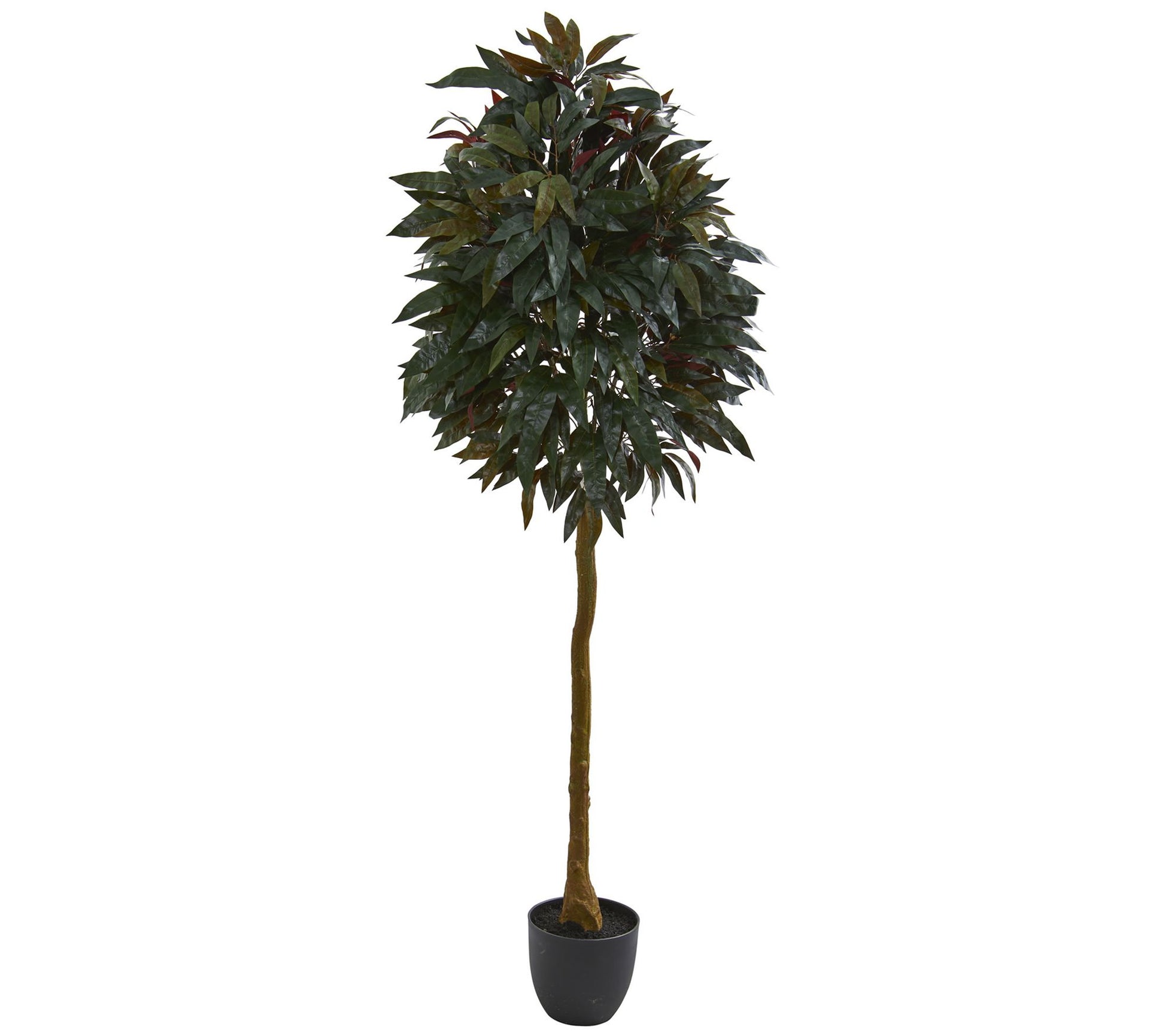 6' Artificial Red Mango Leaf Tree by Nearly Natural