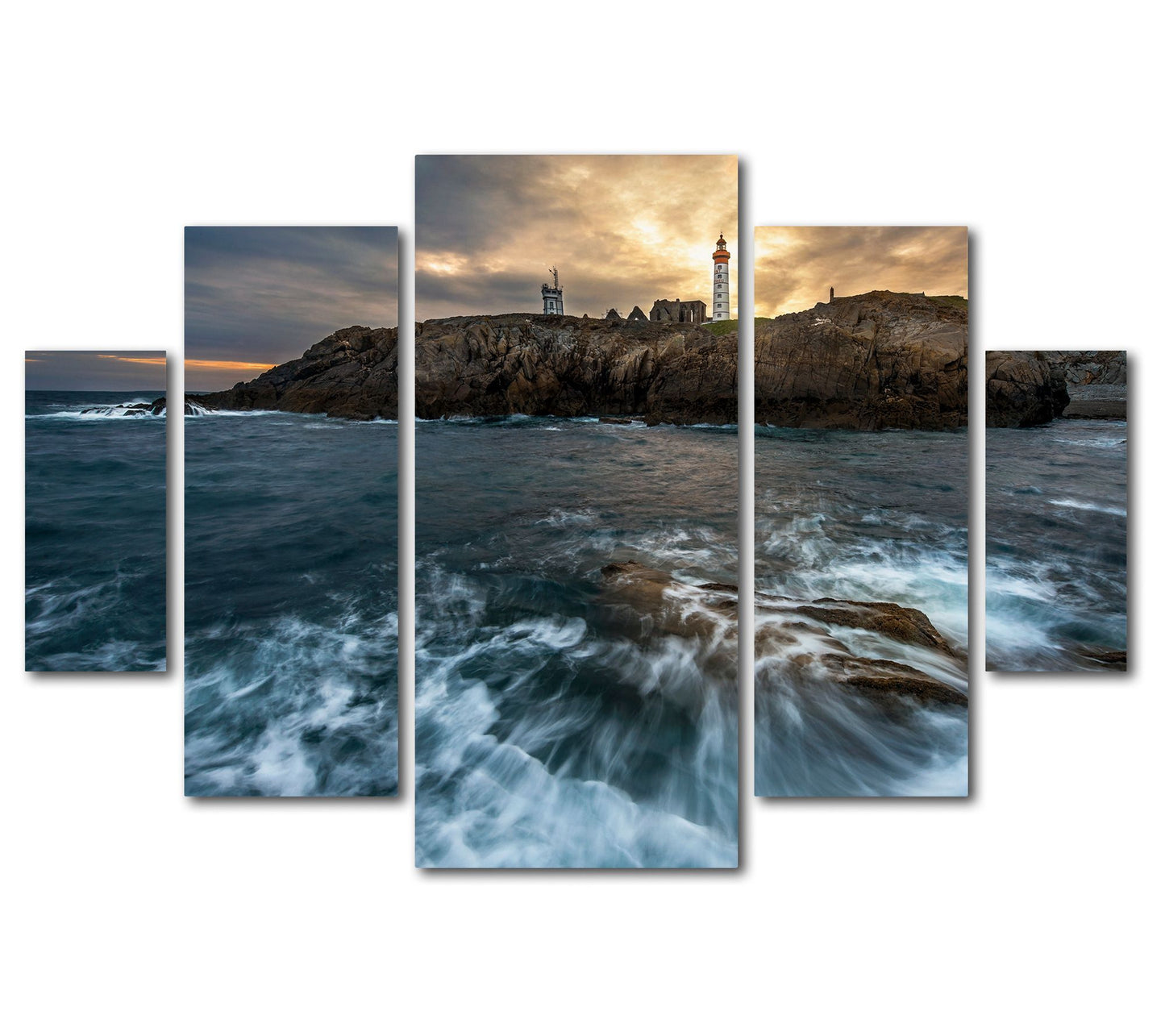 Lavish Home Mathieu Rivrin The Lighthouse 5-Piece Print