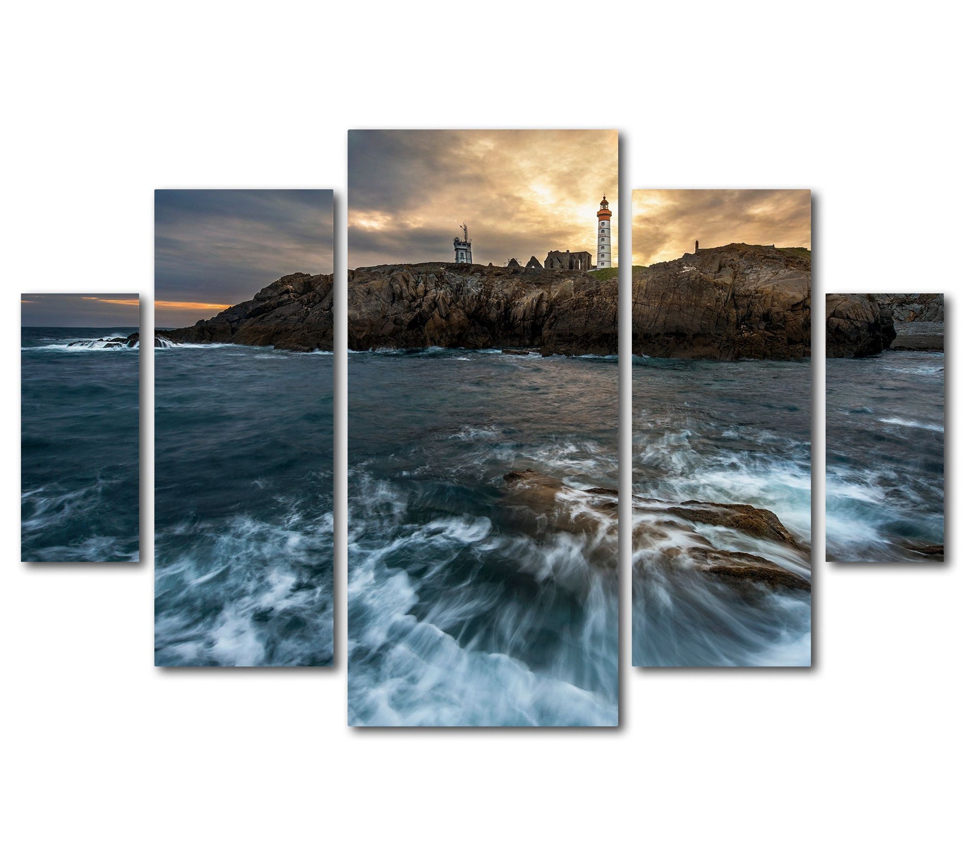 Lavish Home Mathieu Rivrin The Lighthouse 5-Piece Print