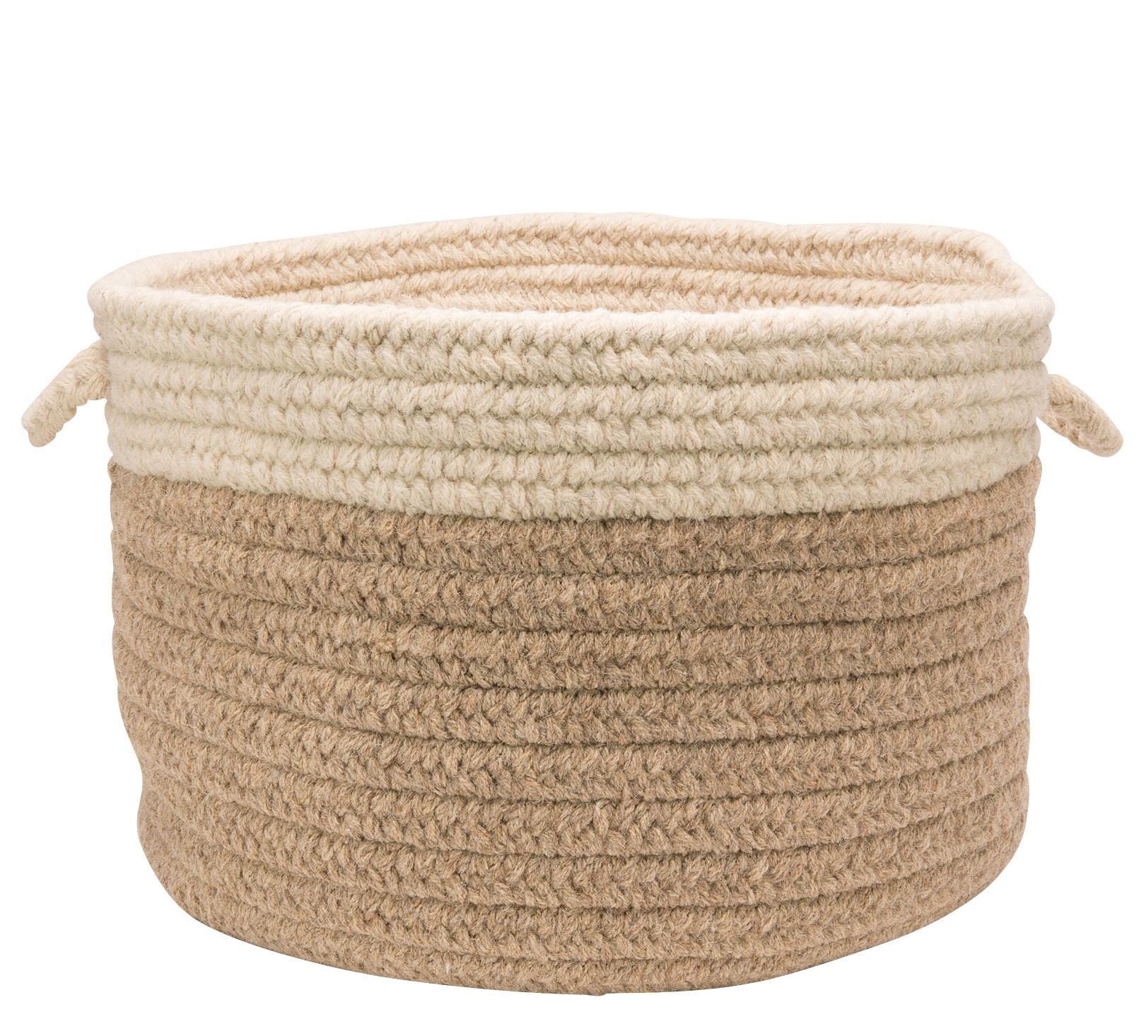 Chunky Natural Wool Dipped Basket