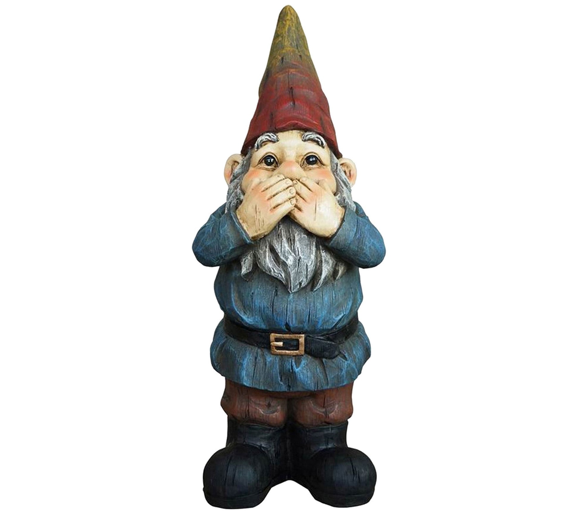 "Speak No Evil" Resin Gnome by Santa's Workshop