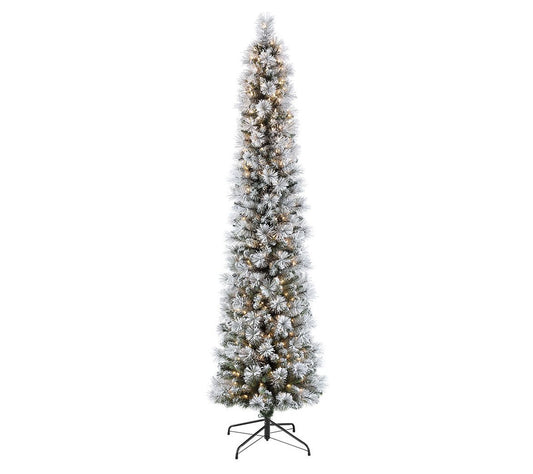 6.5' Flocked Patagonia Pine Artificial Tree 300Clear Lights