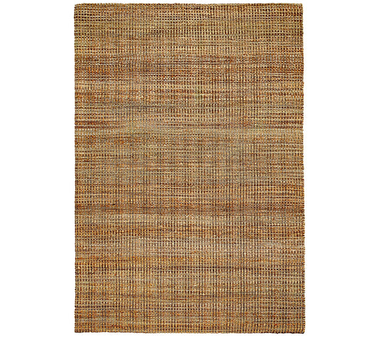 Ox Bay 5' x 7'9" Jute and Chenille Brown PlaidArea Rug