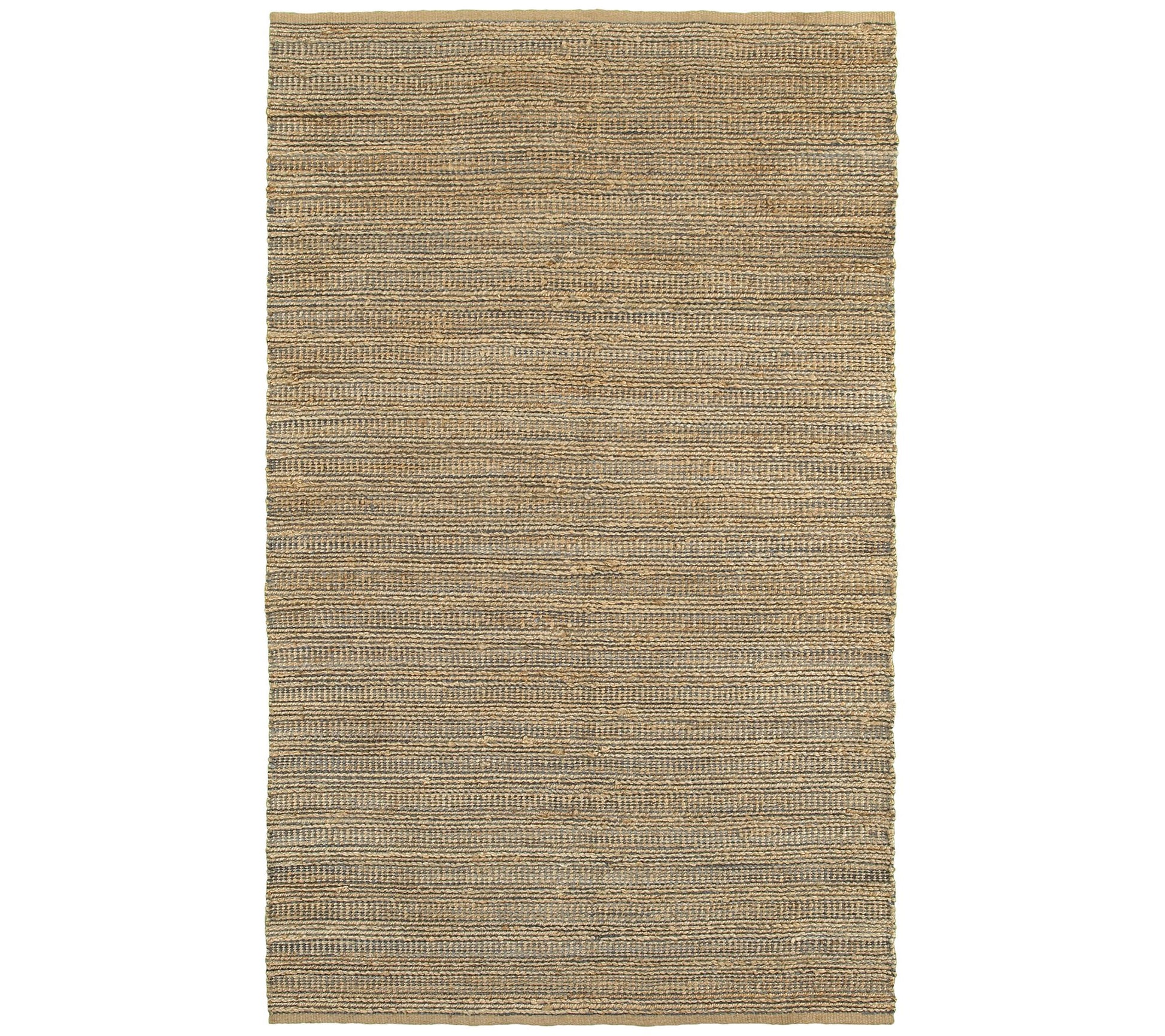Ox Bay 5' x 7'9" Jute and Chenille Gray Plaid Area Rug