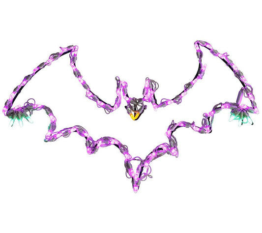 Haunted Hill Farm Halloween LED Lights, Set of2 Flying Bats