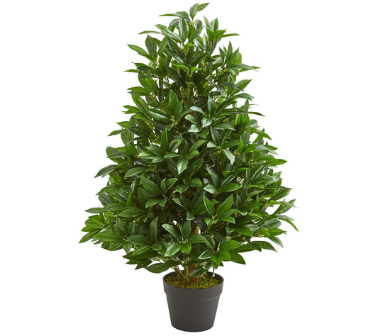 3' Bay Leaf Artificial Topiary Tree by Nearly Natural