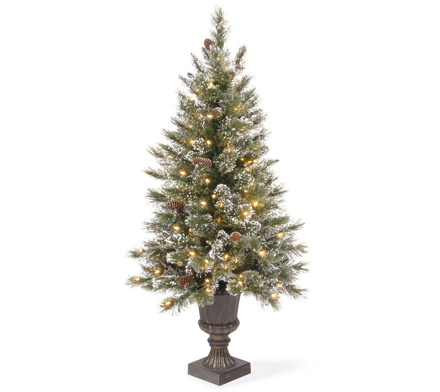 National Tree Co. 4' Glittery Bristle EntranceTree