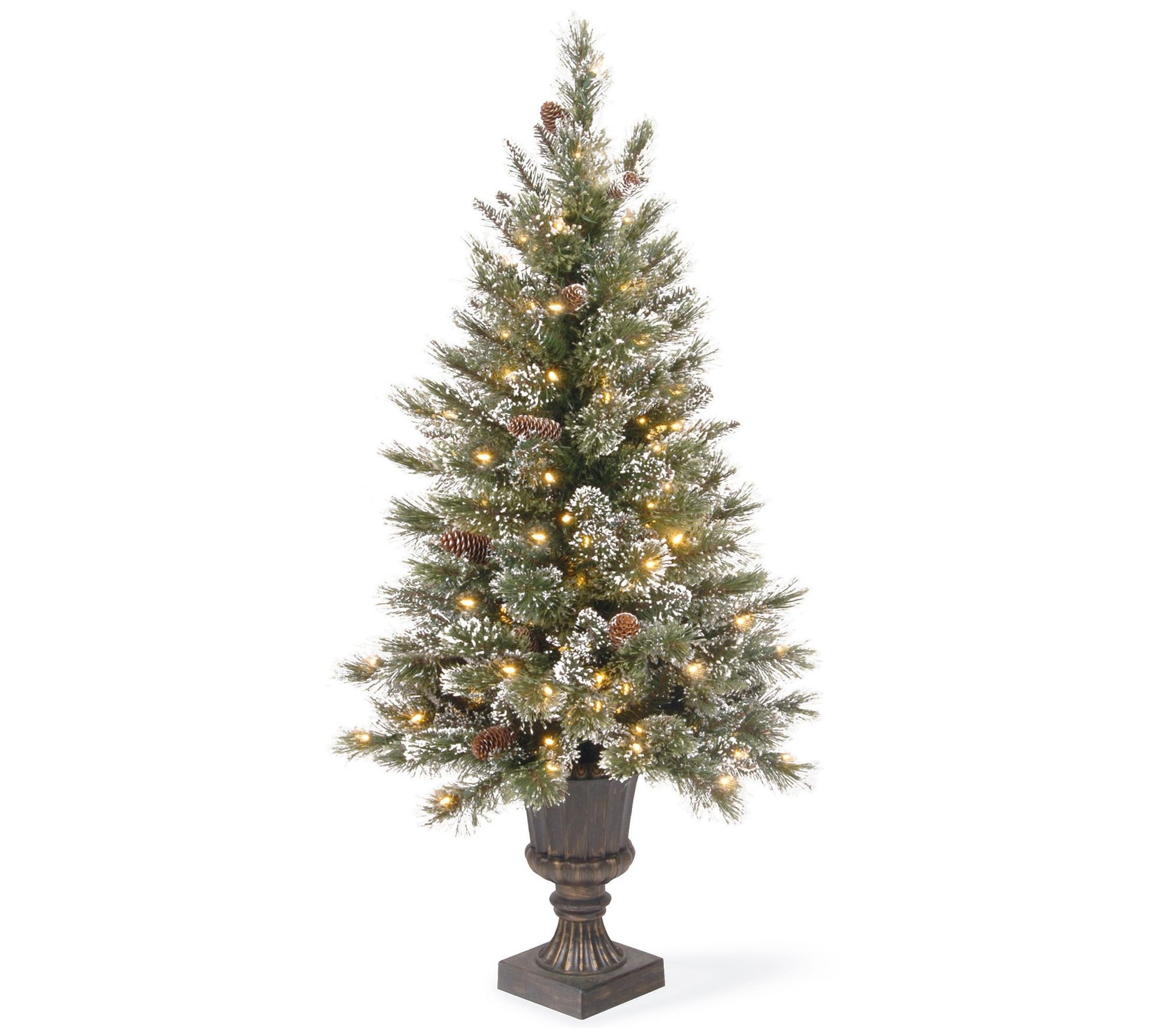 National Tree Co. 4' Glittery Bristle EntranceTree