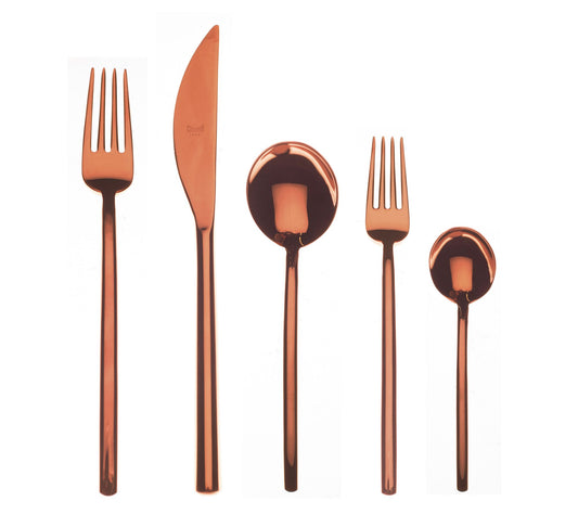 Mepra Due Bronzo 5-Piece Flatware Set