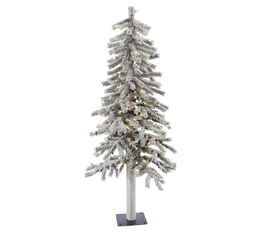 4' Flocked Alpine Tree by Vickerman