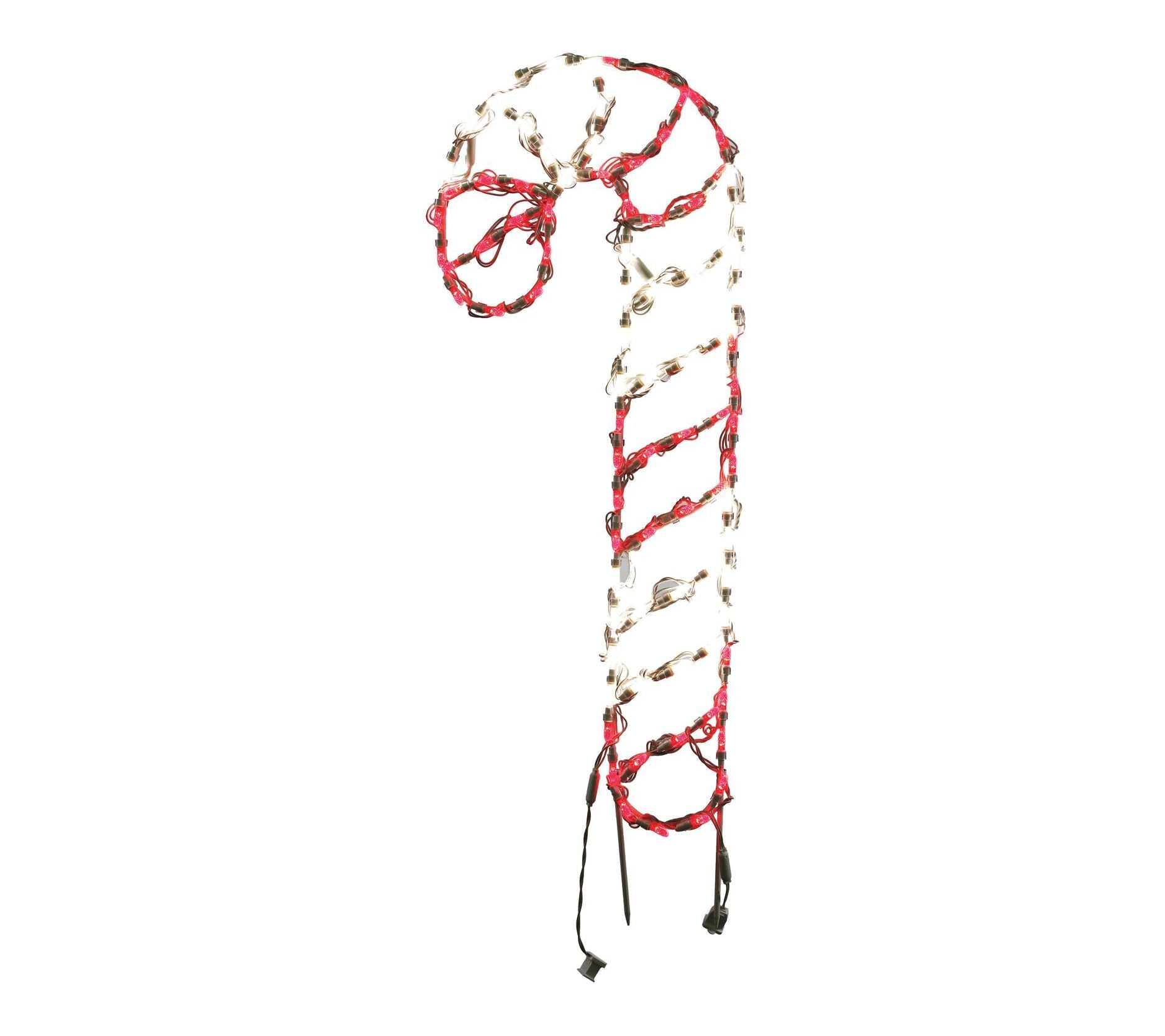 Fraser Hill Farm Giant Outdoor LED Lights, 3' Tall Candy Cane