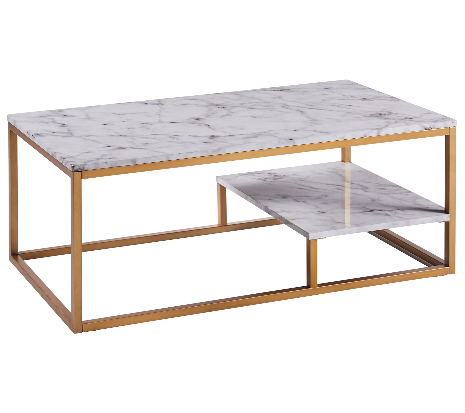 Teamson Home Marmo Coffee Table - Faux Marble/rass