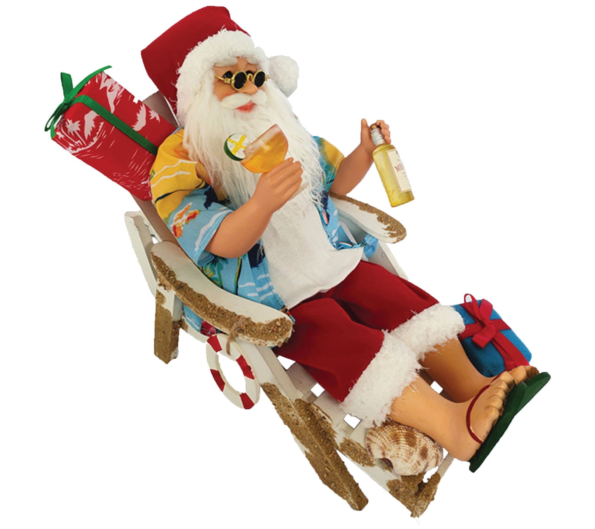 Santa's Workshop Inc. 12" Beach Chair Santa