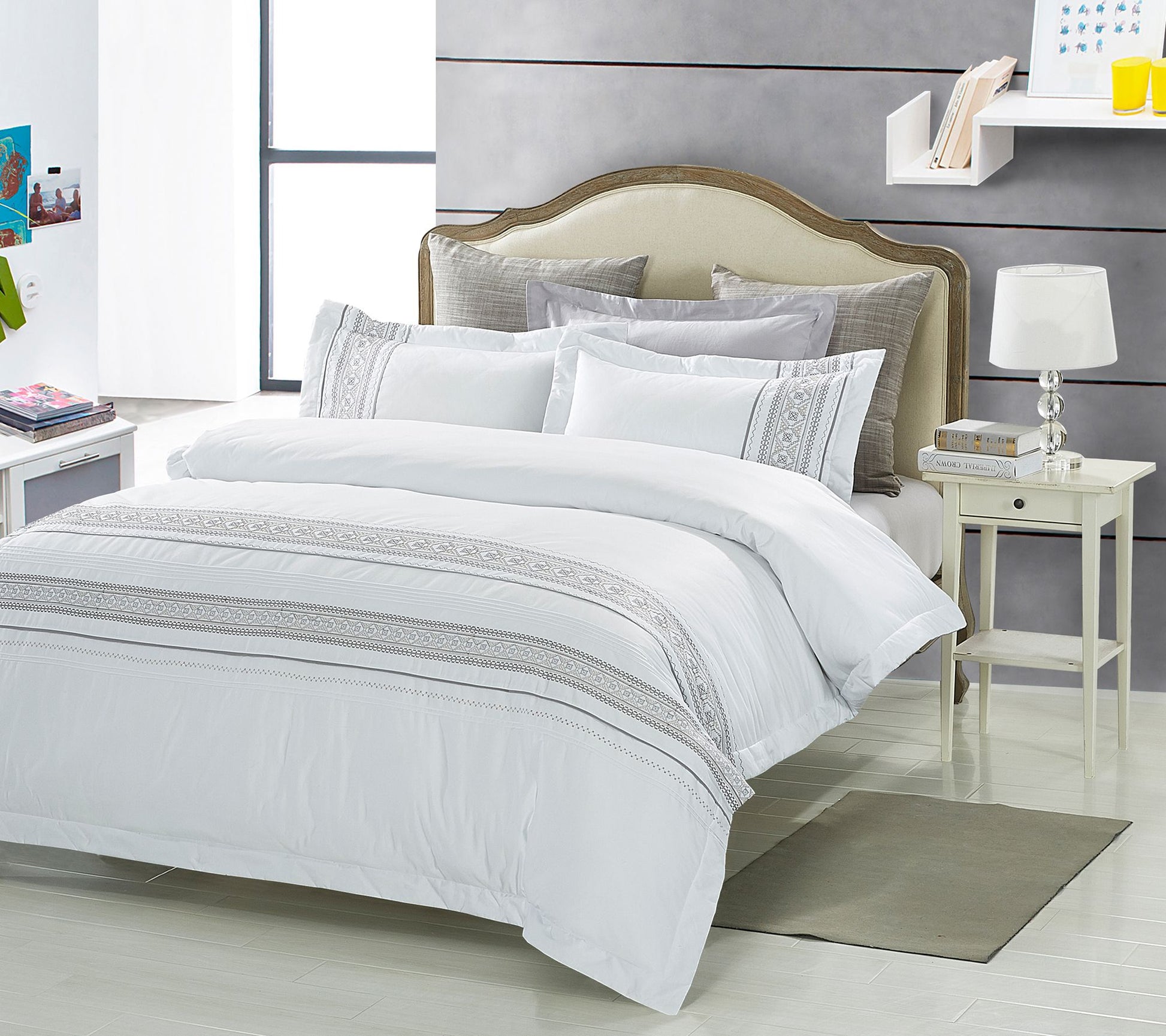 Superior Burlington Cotton 3-Piece Duvet Cover, King/Cal King