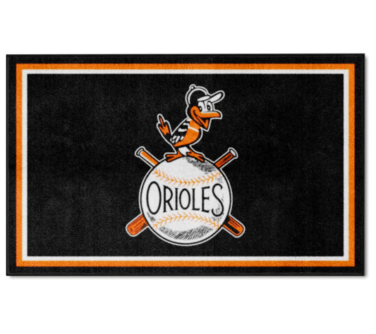 FANMATS MLB Retro 4x6 Plush Rug