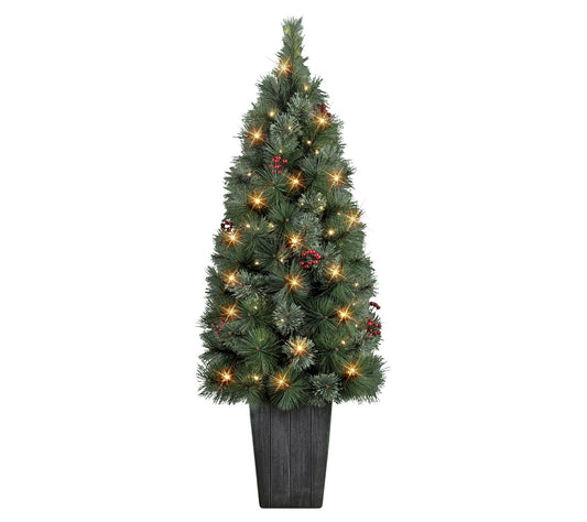 Puleo 4' B/O Potted Cascade Pine Tree