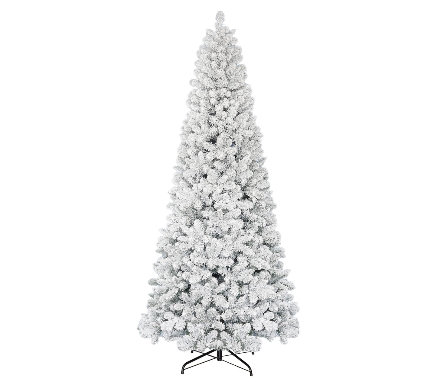 Puleo 9 ft Floc ked Virginia Pi ne Tree, 1460 T ips