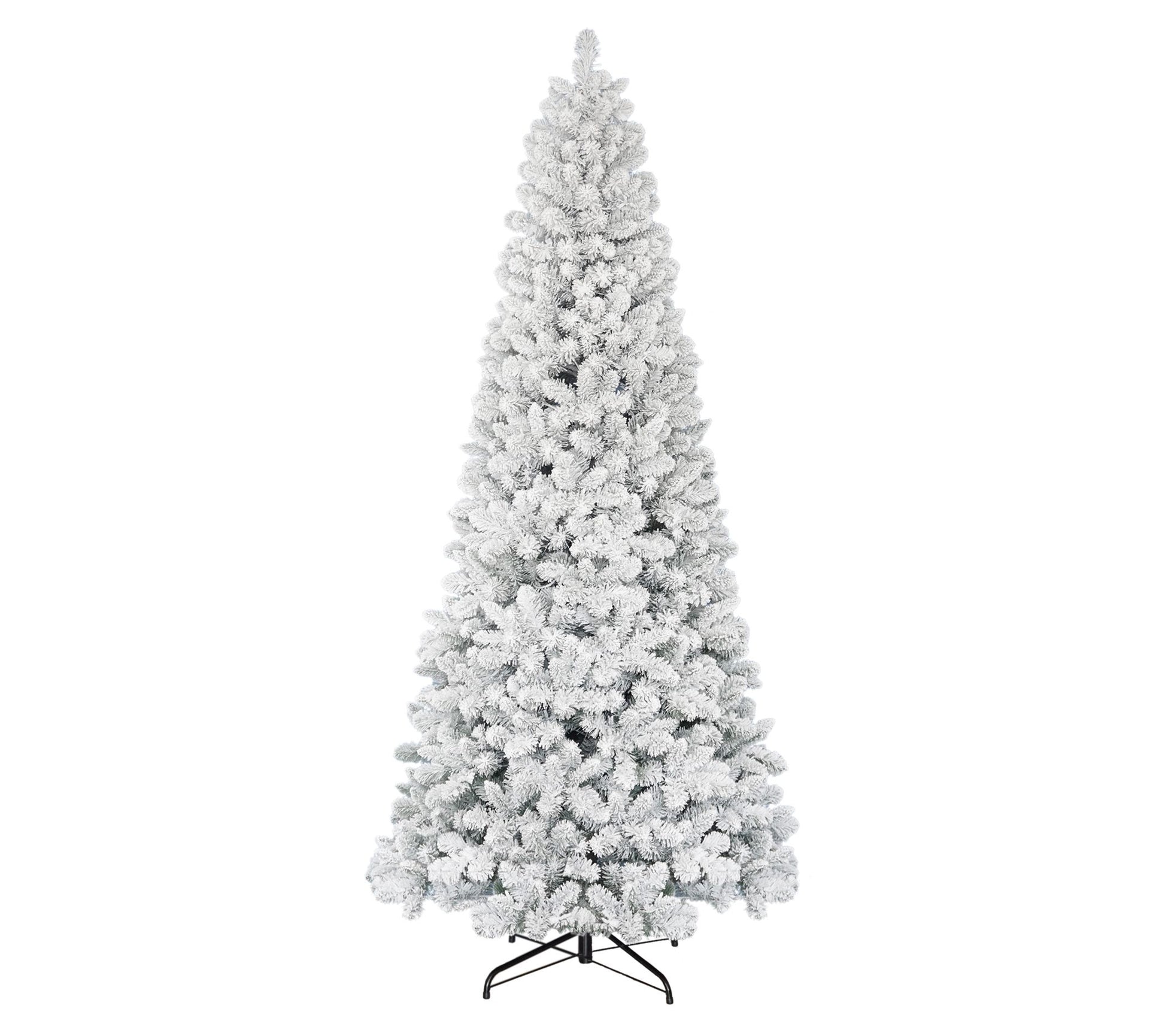 Puleo 9 ft Floc ked Virginia Pi ne Tree, 1460 T ips