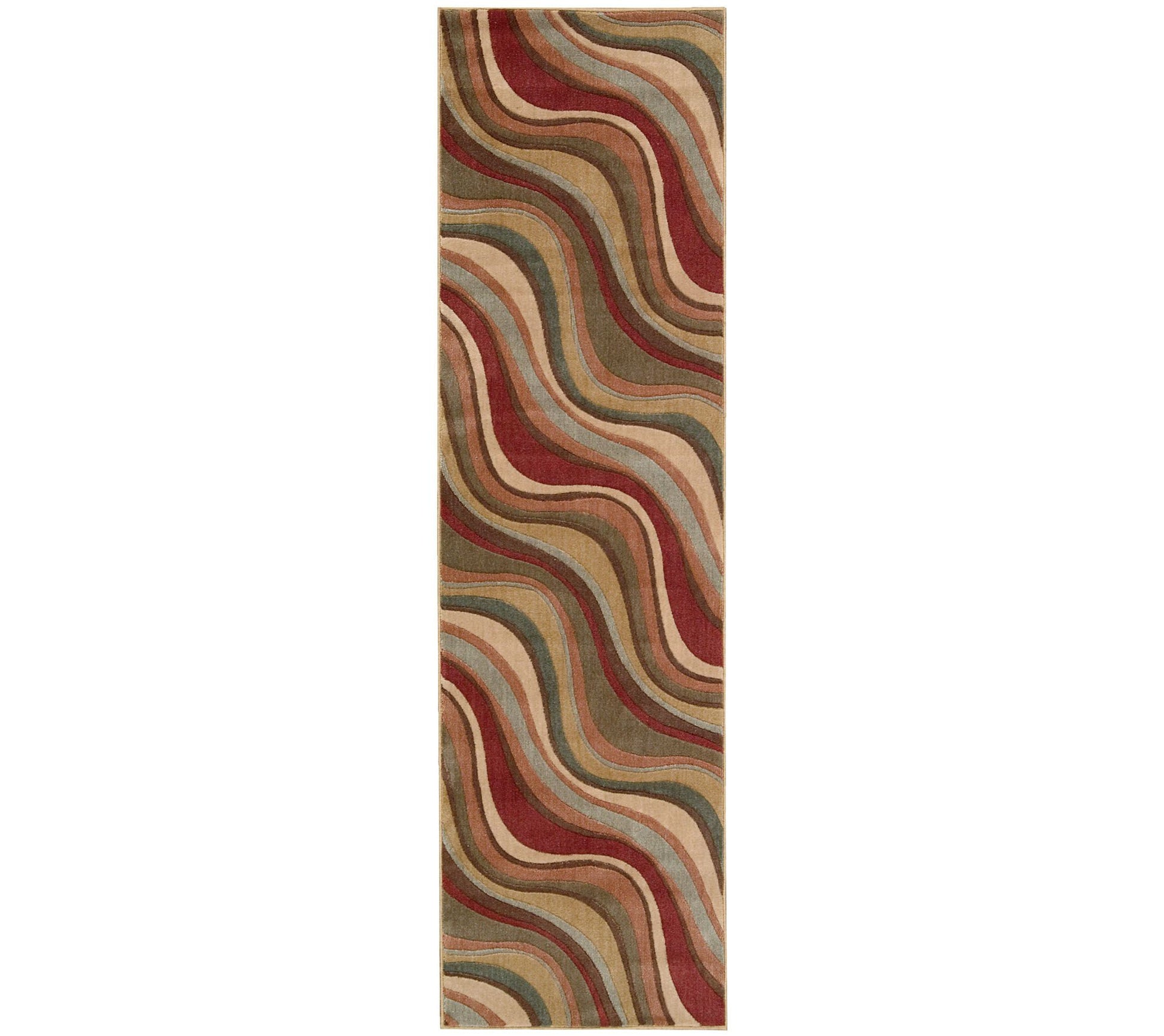 Nourison Atlas 2'3" x 8' Rythmns Machine-Made Rug