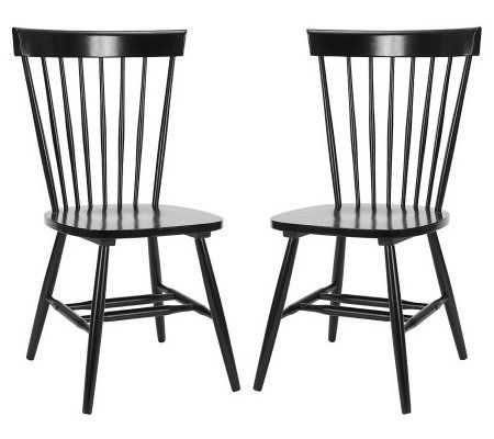 Parker Malaysian Oak Accent Chairs - Set of Two