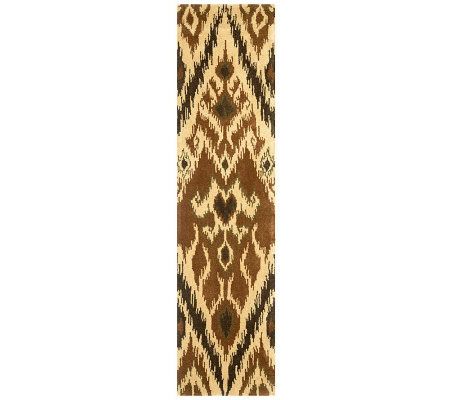 Safavieh Capri Collection Ikat 2'3" x 9' Wool and Viscose Rug