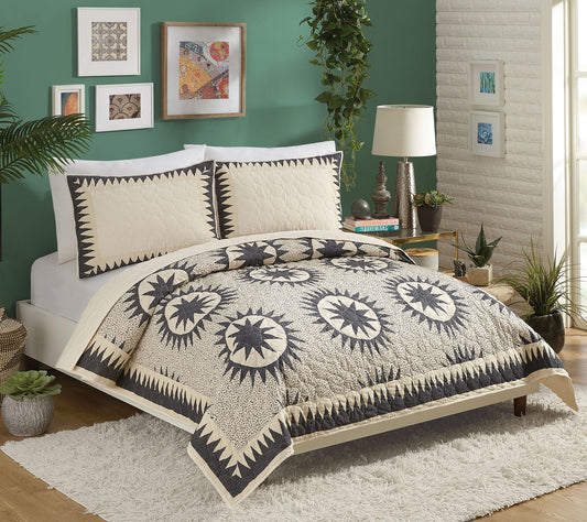 Makers Collective Soleil Full/Queen 3-Piece Quilt Set