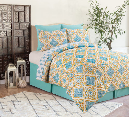 C&F Home Terrace Medallion King Quilt Set