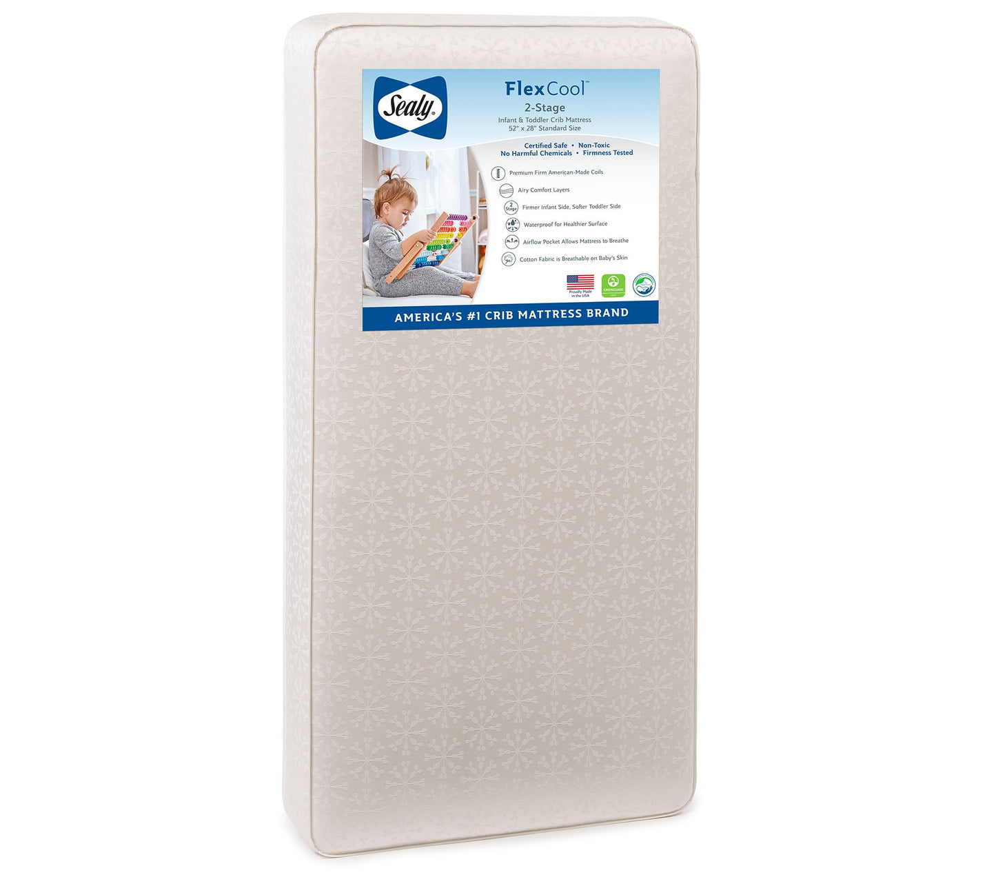 Sealy FlexCool 2-Stage Crib and Toddler Mattress