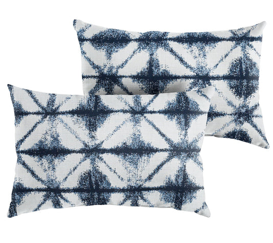 Set of 2 Indoor/Outdoor Sunbrella Geo Pillows