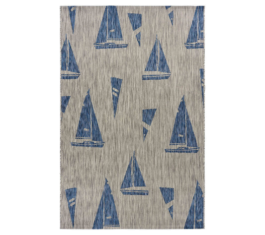 Ox Bay Sails Up Indoor/Outdoor Catalina Rug 5'x 7'