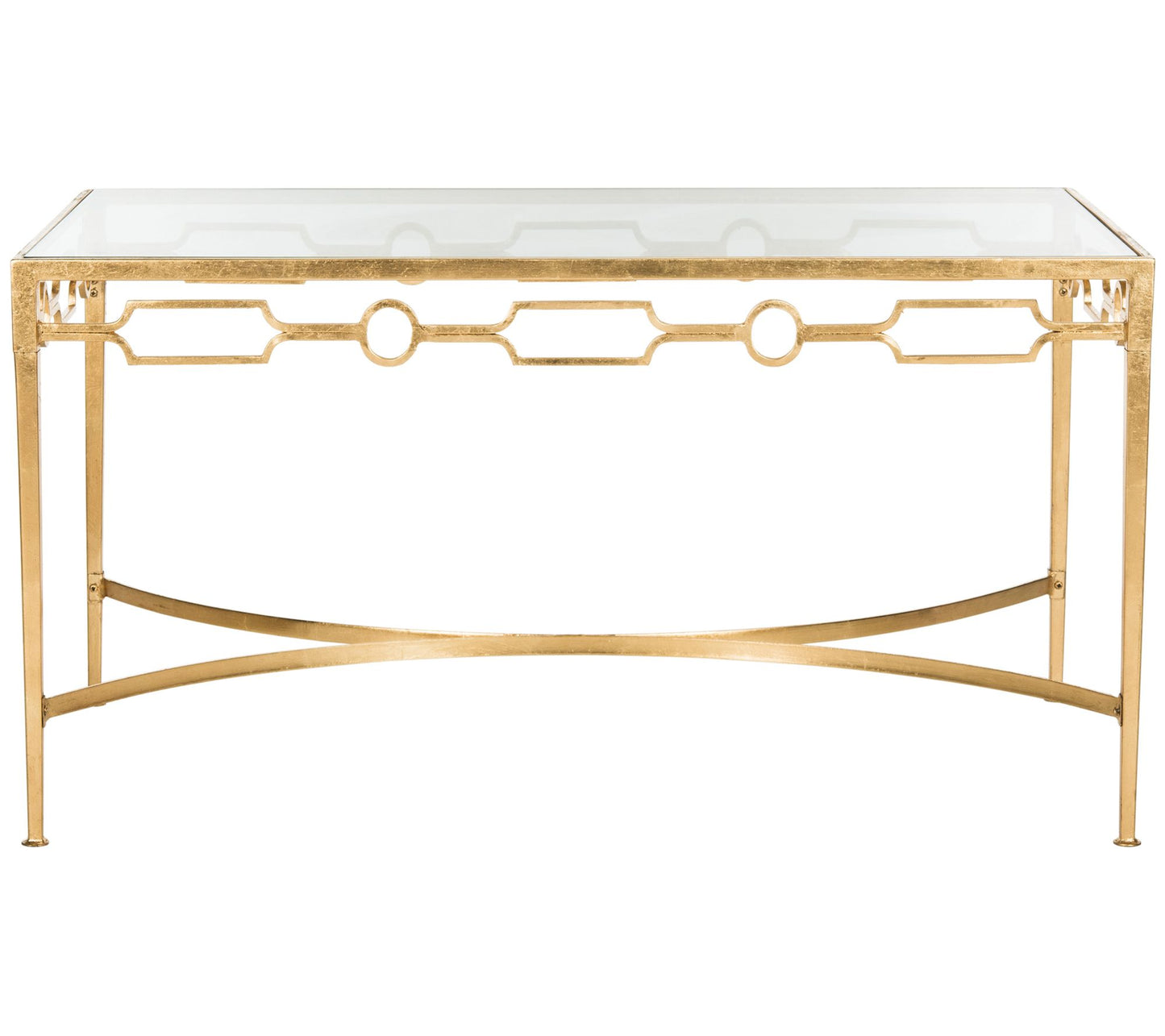 Lura Gold Leaf Retro Coffee Table by Valerie