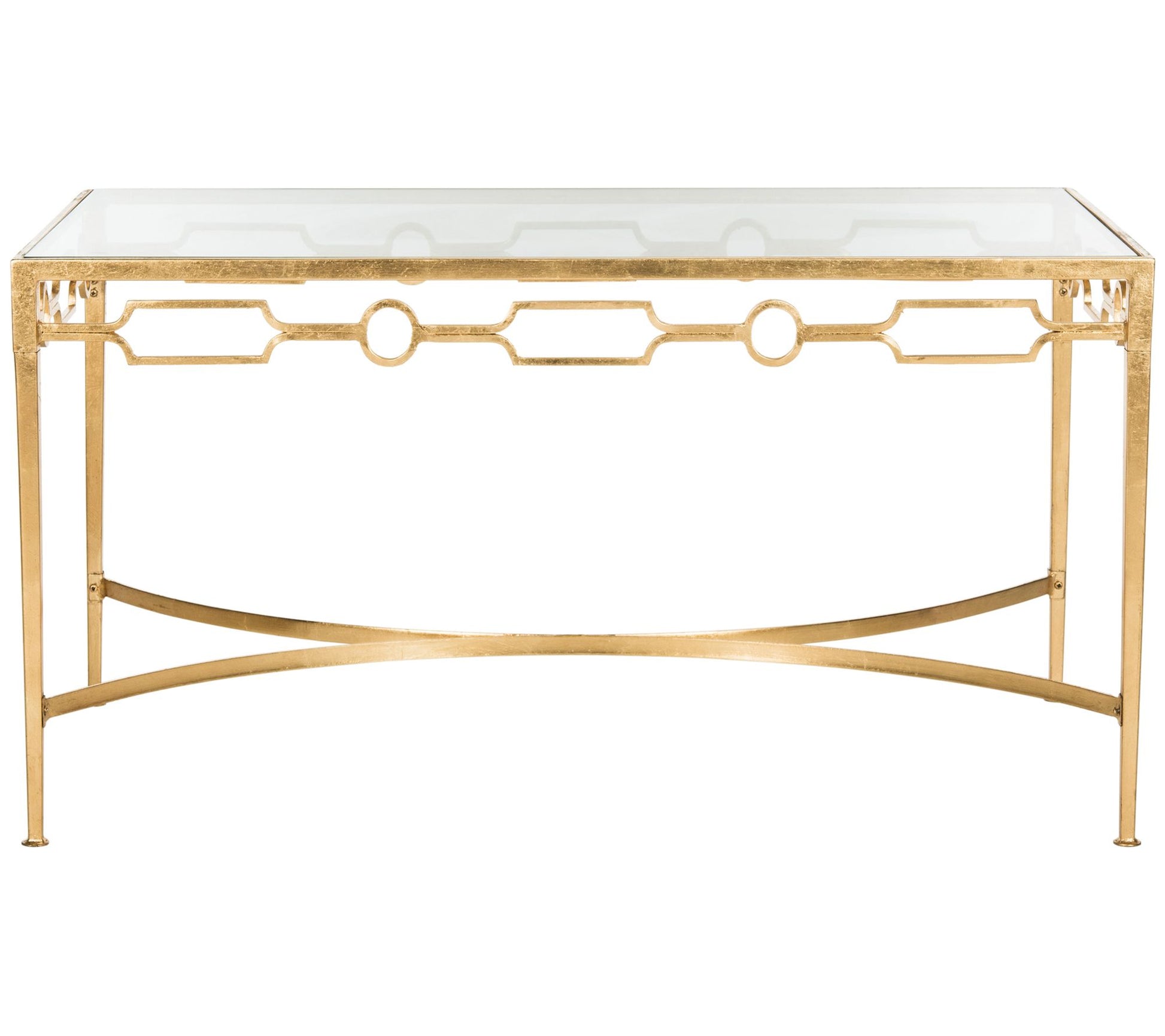 Lura Gold Leaf Retro Coffee Table by Valerie