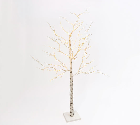 82.67"H Lighted Birch Tree w/250 White Lights by Gerson Co.