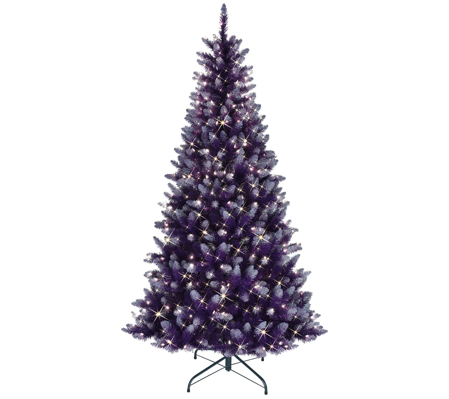 Puleo International 6.5' Pre-Lit Fashion PurpleChristmas Tree