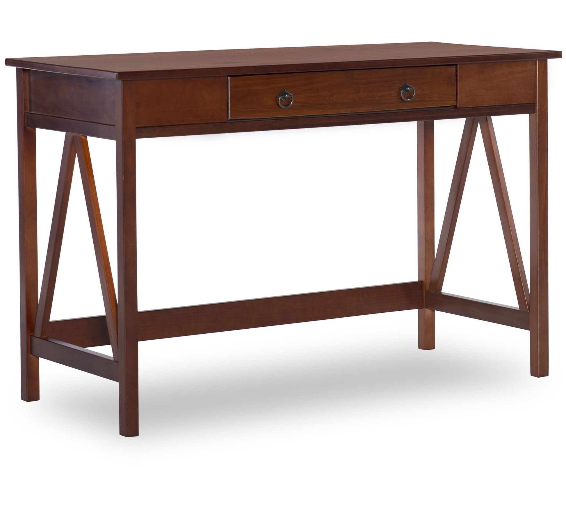Linon Home Hollis Antique Tobacco Desk